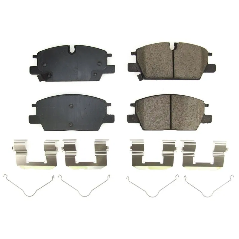 17-2375 – POWERSTOP Brake Pad, FMSI Number D2375 Ceramic Brake Pads Set Of 4 With Premium Stainless Steel Hardware